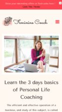 Screenshot Mobile Feminine Coach (screenshot mobile)
