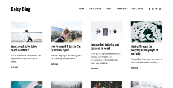 Daisy Blog Pro (Graph Themes)