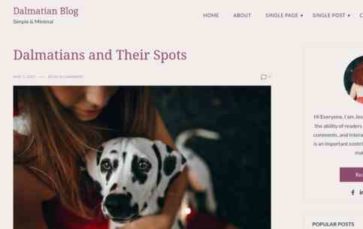 Dalmatian Blog Pro (screenshot desktop)