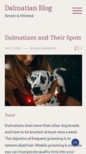 Dalmatian Blog Pro (screenshot mobile)