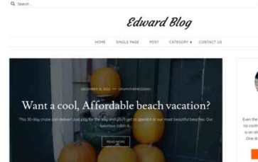 Edward Blog Pro (screenshot desktop)