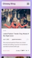 Glossy Blog Pro (screenshot mobile)