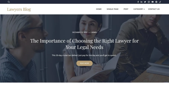 Lawyers Blog Pro (Graph Themes)