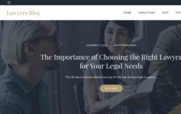 Lawyers Blog Pro (screenshot desktop)