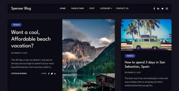 Spenser Blog Pro (Graph Themes)