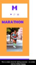 Marathon (great design options) - (screenshot mobile)