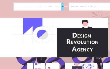 Revolution (great design options) - (screenshot desktop)