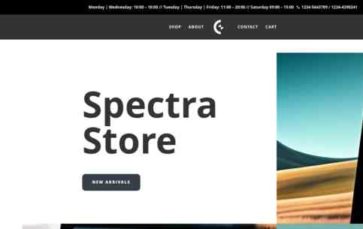 Spectra (great design options) - (screenshot desktop)
