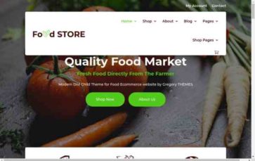Food Store (screenshot desktop)
