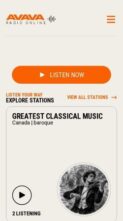 AVAVA Wave Radio (screenshot mobile)