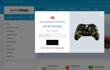 Gameshopy (screenshot desktop)
