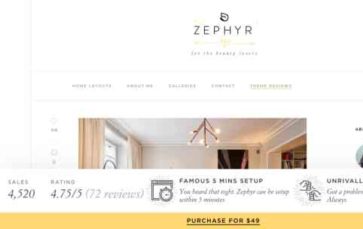 Zephyr (Themeflame) (screenshot desktop)
