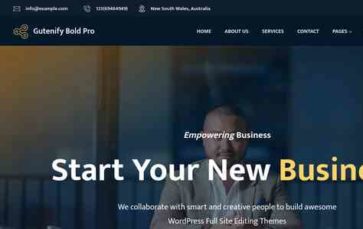 Gutenify Bold Pro (screenshot desktop)