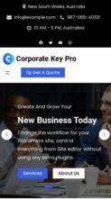 Gutenify Corporate Pro (screenshot mobile)