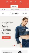 Gutenify Fashionstore Pro (screenshot mobile)