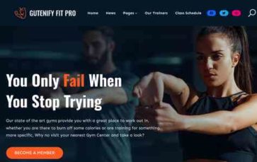 Gutenify Fit Pro (screenshot desktop)