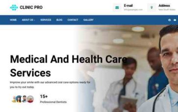 Gutenify Health Clinic Pro (screenshot desktop)