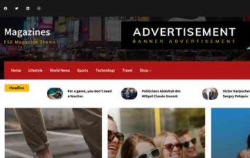 Gutenify Magazine Pro (screenshot desktop)