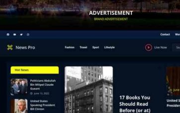 Gutenify News Pro (screenshot desktop)