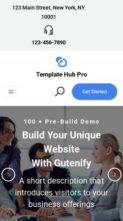 Gutenify Template Hub Pro (screenshot mobile)