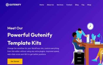 Gutenify Template Kit Pro (screenshot desktop)