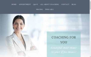 Coaching (Happyfeet Design) - (screenshot desktop)