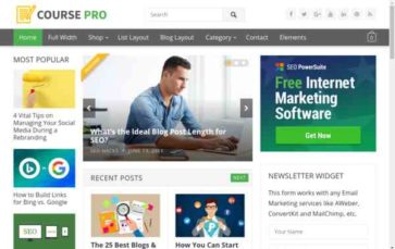 Course Pro (screenshot desktop)