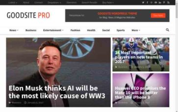 GoodSite Pro (screenshot desktop)