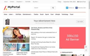 MyPortal (screenshot desktop)