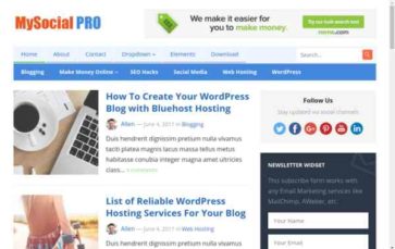 MySocial Pro (screenshot desktop)