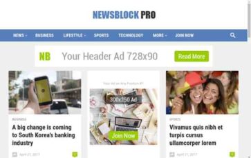 NewsBlock Pro (screenshot desktop)