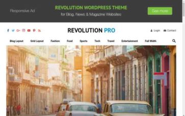 Revolution Pro (HappyThemes) (screenshot desktop)