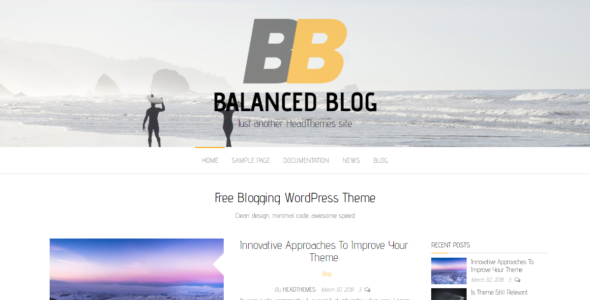 Balanced Blog (HeadThemes)