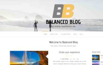 Balanced Blog (screenshot desktop)