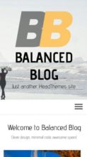 Balanced Blog (screenshot mobile)