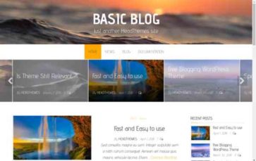 Basic Blog (screenshot desktop)