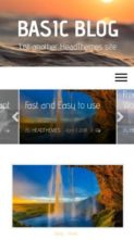 Basic Blog (screenshot mobile)