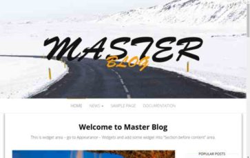 Master Blog (HeadThemes) - (screenshot desktop)