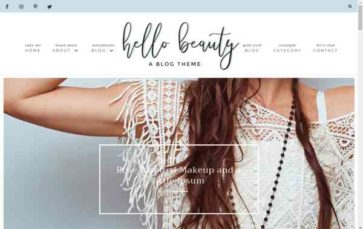 Hello Beauty Blog (screenshot desktop)