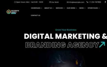 HDT Divi Digital Agency (screenshot desktop)