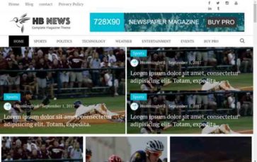 Newspaper Magazine (screenshot desktop)