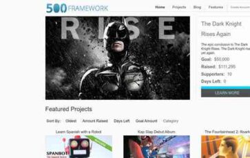 500 Framework (screenshot desktop)