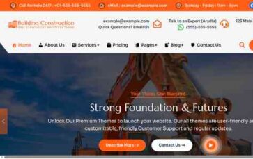 Spark Construction Pro (Ikreate Themes) - (screenshot desktop)