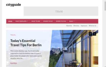 CityGuide (screenshot desktop)