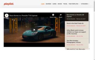Playlist (screenshot desktop)