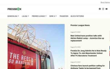 Pressbox (screenshot desktop)