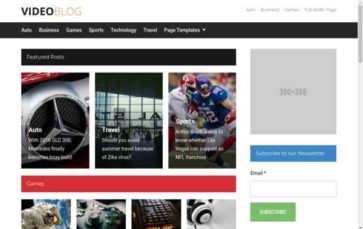 Videoblog (ILoveWP) - (screenshot desktop)