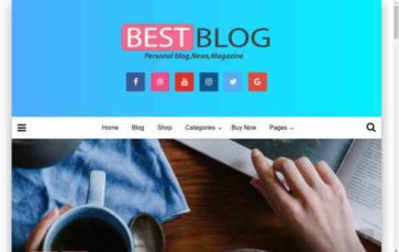 Best Blog Pro (screenshot desktop)