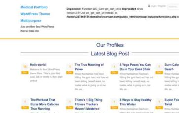 Medical Portfolio Pro (screenshot desktop)