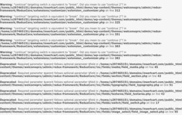 Welcome (InsertCart) - (screenshot desktop)